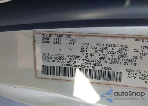 1997 Toyota Tacoma from USA, damaged, VIN 4TAPM62N3VZ249132